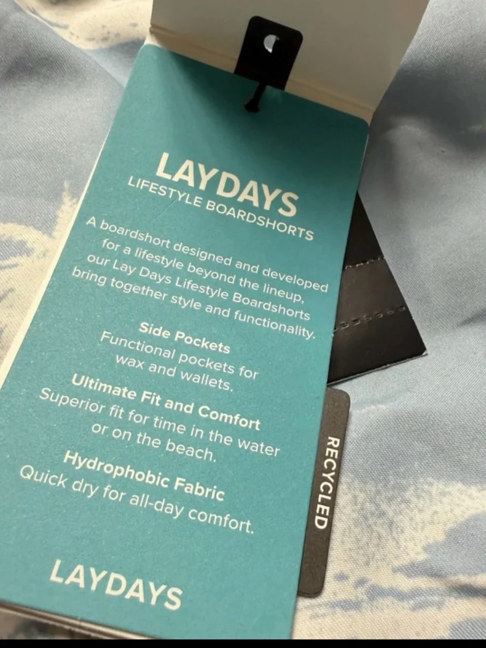 Rip Curl Laydays Blue Tropical Surf Lifestyle Board Shorts NWT SZ M WAIST 32-36”